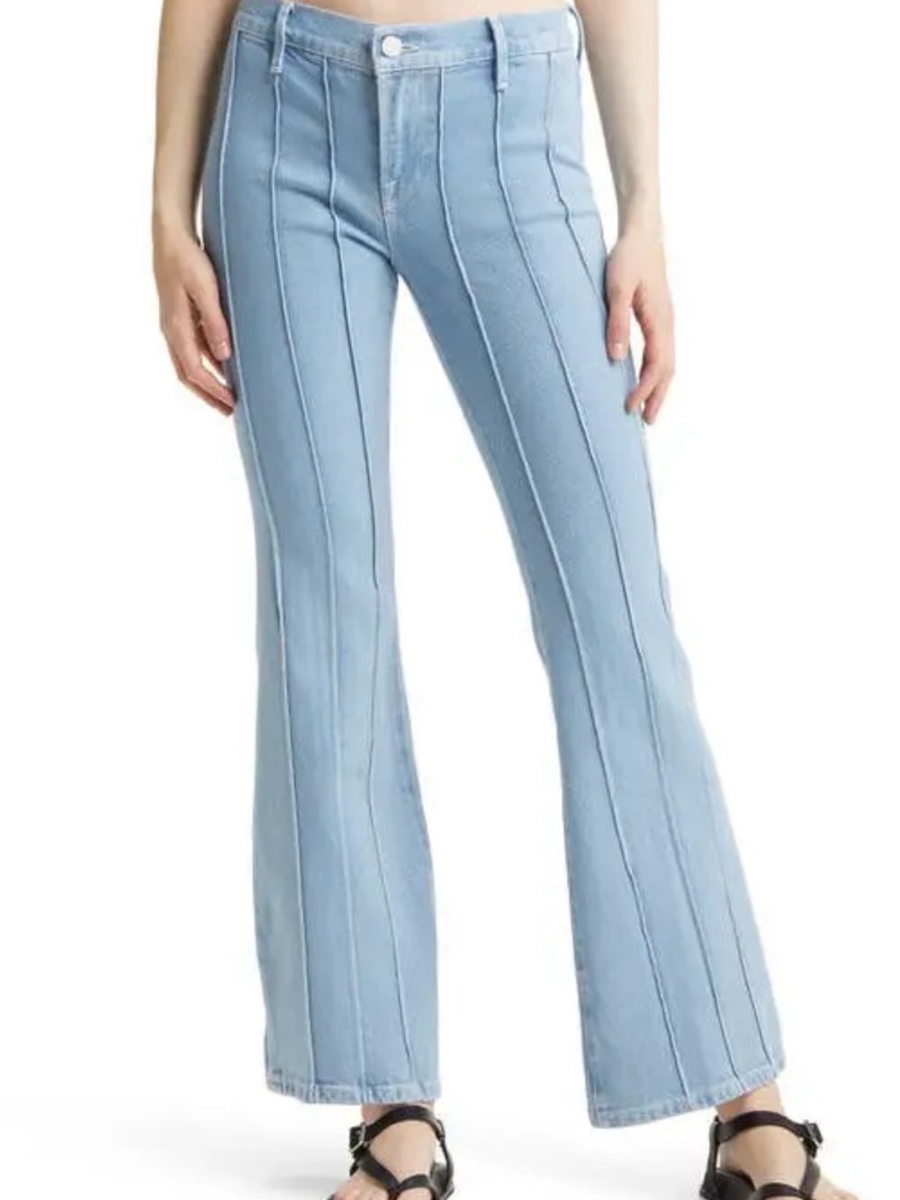 Frame Cropped Flare Jeans